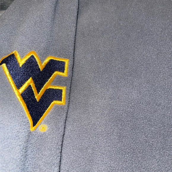 Knight’s Apparel West Virginia Mountaineer 1/4 Zip Fleece Pullover Grey Size Lg - Picture 3 of 5